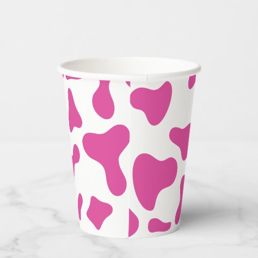 Gobelets En Papier Rodeo Pink Cow Imprimer Occident Anniversaire (Droite)