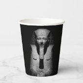 Gobelets En Papier Roi pharaon noir et blanc (Verso)