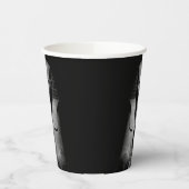 Gobelets En Papier Roi pharaon noir et blanc (Gauche)