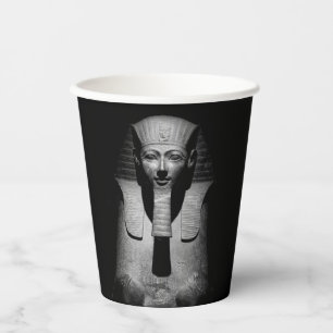 Gobelets En Papier Roi pharaon noir et blanc