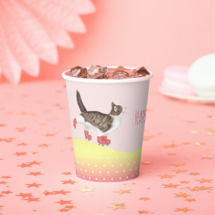 Gobelets En Papier Rollerskate pour animaux de compagnie coupe de pap