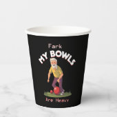Gobelets En Papier Rolling Struggles: Fark, mes boules de pelouse son (Recto)