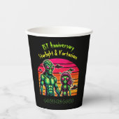 Gobelets En Papier Romance Alien dans le ciel cosmique (Recto)