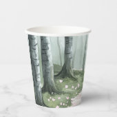 Gobelets En Papier Romantic Enchanted Forest Birthday (Recto)