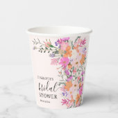 Gobelets En Papier Romantique pastel fleurs sauvages printemps nuptia (Verso)