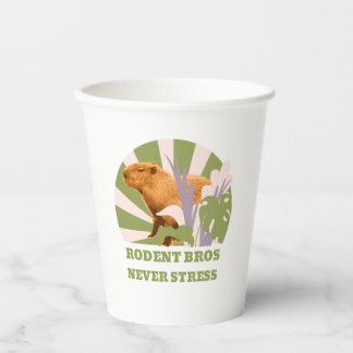 Gobelets En Papier Rongeurs Frères Ne Stressez Jamais Capybara