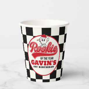 Gobelets En Papier Rookie De L'Année Baseball Personnalisé Anniversai