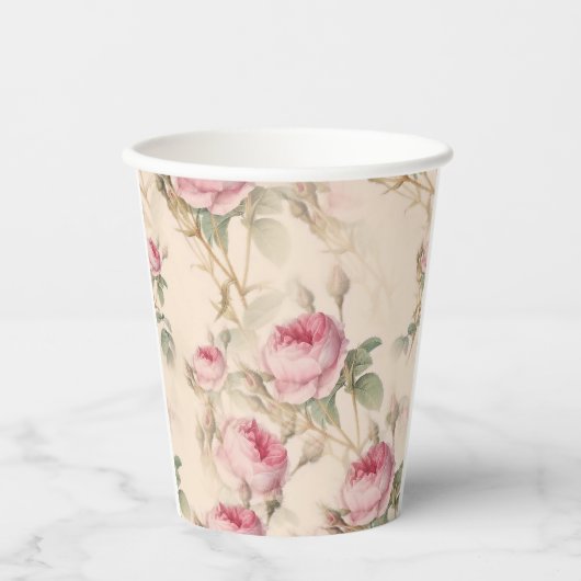 Gobelets En Papier Rose (Recto)