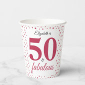 Gobelets En Papier Rose 50 Et Fabuleux (Verso)