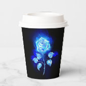 Gobelets En Papier Rose bleu brûlant (Verso)