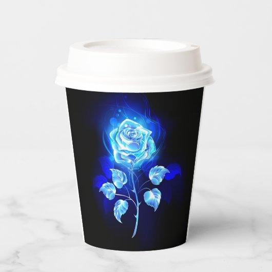 Gobelets En Papier Rose bleu brûlant (Recto)