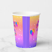 Gobelets En Papier ROSE et OR Joyeux anniversaire (Droite)