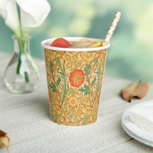Gobelets En Papier Rose et Rose par William Morris (Insitu)