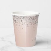 Gobelets En Papier Rose Gold (Droite)