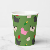 Gobelets En Papier Rose ici (Gauche)