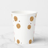Gobelets En Papier Rose One Sweet Cookie Anniversaire (Droite)