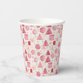 Gobelets En Papier Rose Quartz Prism Mosaic (Verso)