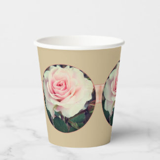 Gobelets En Papier Rose rose avec beige