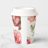 Gobelets En Papier Rose rose délabrée (Droite)