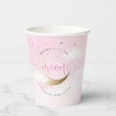 Gobelets en papier Rose Sur la Lune (Recto)