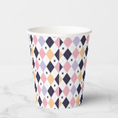 Gobelets En Papier Rose violet diamant avec araignée (Droite)