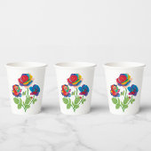 Gobelets En Papier Roses arc-en-ciel