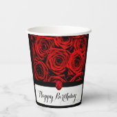 Gobelets En Papier Roses rouges (Verso)