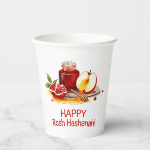 Gobelets En Papier Rosh Hashanah