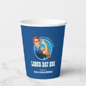 Gobelets En Papier Rosie Riveter LABOR DAY BBQ (Verso)