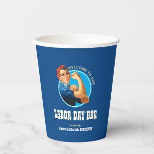 Gobelets En Papier Rosie Riveter LABOR DAY BBQ