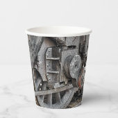 GOBELETS EN PAPIER ROUES DE TRAIN À VAPEUR (Recto)