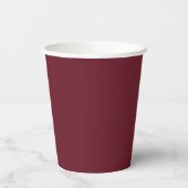 Gobelets en papier rouge canneberge profond (Verso)