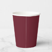 Gobelets en papier rouge canneberge profond (Droite)