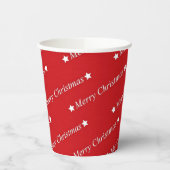 Gobelets en papier rouge de Noël (Gauche)