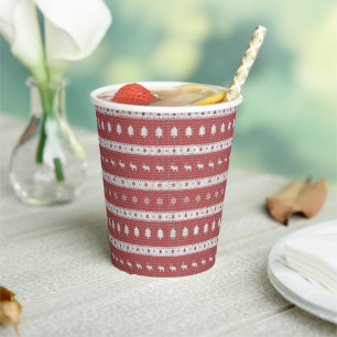 Gobelets En Papier Rouge de Noël moche