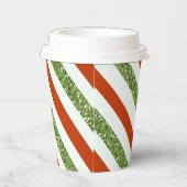 Gobelets En Papier Rouge Vert Parties scintillant Blancs Fêtes Noël (Droite)