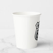 Gobelets En Papier Route 66 (Droite)