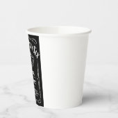 Gobelets En Papier Route 66 Étiquette noir (Gauche)