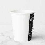 Gobelets En Papier Route 66 Étiquette noir (Droite)