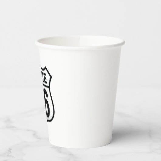 Gobelets En Papier Route 66 Tasse en papier (Gauche)