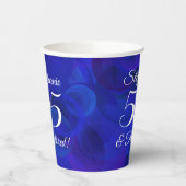 Gobelets En Papier Royal Blue 55 et Retraite Party (Gauche)