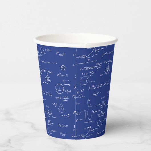 Gobelets En Papier Royal Blue Math  (Droite)