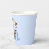 Gobelets En Papier Royal Prince Castle Carriage Blue Gold Boy (Gauche)