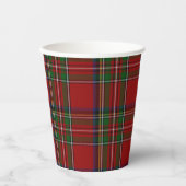 Gobelets En Papier Royal Stewart Tartan Plaid (Recto)