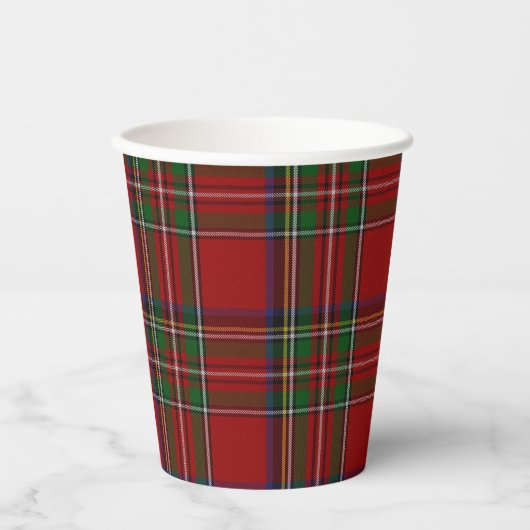 Gobelets En Papier Royal Stewart Tartan Plaid (Recto)
