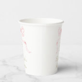 Gobelets En Papier Ruban rose baptême bébé fille (Droite)