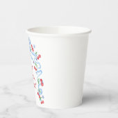 Gobelets En Papier Rubans de cerisier grandmillennial aquarelle (Gauche)