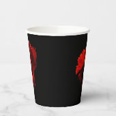 Gobelets En Papier Ruby Red Siamese Lutter contre le poisson (Gauche)