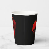 Gobelets En Papier Ruby Red Siamese Lutter contre le poisson (Droite)