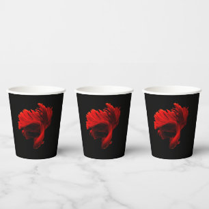 Gobelets En Papier Ruby Red Siamese Lutter contre le poisson